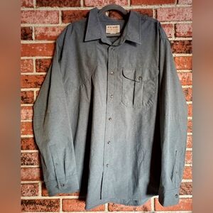 Filson Grey Shooting Long-Sleeve Shirt Size XXXL
